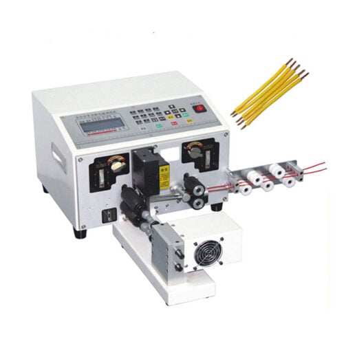 Automatic Cable Manufacturing Equipment Dual-Head Wire Cut Strip Twist Machine