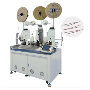 Two Wire Three End Cutting Stripping Terminal Crimping Machine