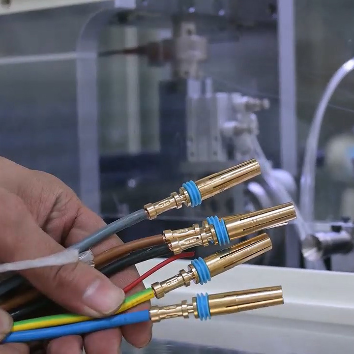 Aviation Terminal Crimping machine with wire seal inserting