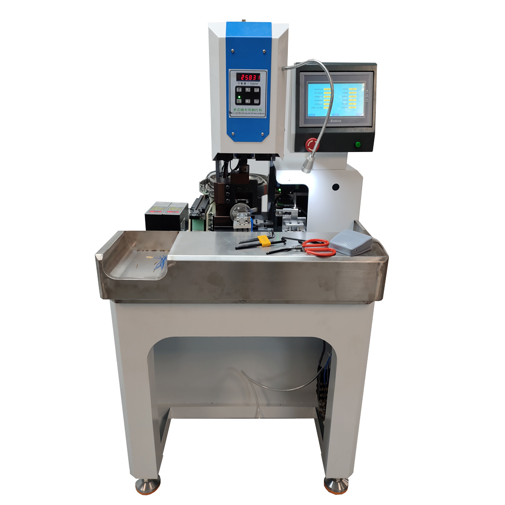 Semi Auto Male Gold Aircraft Electrical Contacts Pin Terminal Crimping Machine for Aviation Terminal